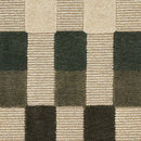 Momeni Fletcher Olive Green Hand Tufted Wool Modern Checkered Rug - BlueJay Avenue