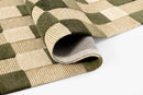 Momeni Fletcher Olive Green Hand Tufted Wool Modern Checkered Rug - BlueJay Avenue