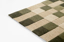 Momeni Fletcher Olive Green Hand Tufted Wool Modern Checkered Rug - BlueJay Avenue