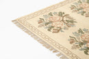 Momeni Florence Hand Woven Wool Floral Cream Rug - BlueJay Avenue