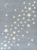 Momeni Lily Blue Star Wool Nursery Rug - BlueJay Avenue