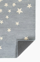 Momeni Lily Blue Star Wool Nursery Rug - BlueJay Avenue