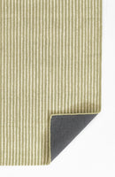 Momeni Lily Green Striped Wool Area Rug - BlueJay Avenue