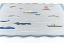 Momeni Lily Nautical Blue Hand Tufted Wool Nursery Rug - BlueJay Avenue