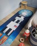 Momeni Playground Rocket Blue Nursery Rug - BlueJay Avenue