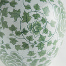 Napa Home Imperial Ivy Green & White Porcelain Bottle Vase - BlueJay Avenue