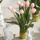 Napa Home Peony Tulip Bundle Faux Floral Arrangement | 19" & 22" - BlueJay Avenue