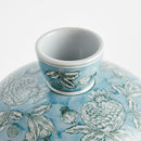 Napa Home Pomegranate Sketch Blue & White Porcelain Decorative Vase - BlueJay Avenue
