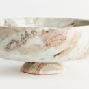 Napa Josephine Marble Footed Decorative Bowl - BlueJay Avenue