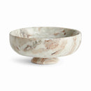 Napa Josephine Marble Footed Decorative Bowl - BlueJay Avenue