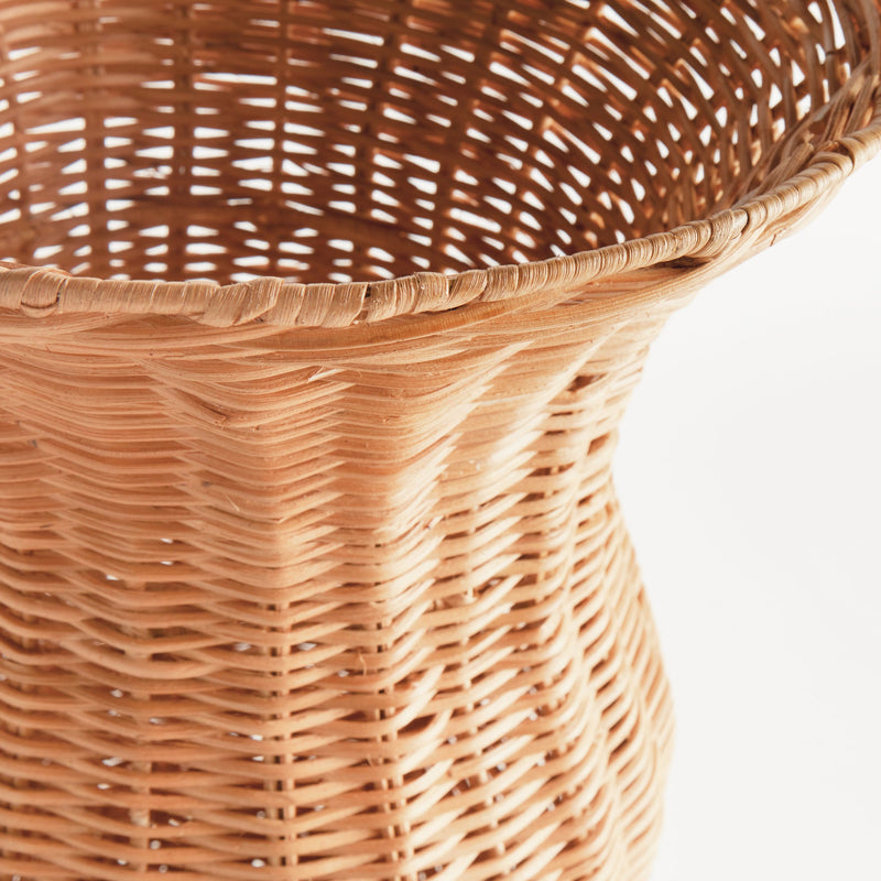 Napa Natural Chesapeake Rattan Footed Urn Planter Vase - BlueJay Avenue
