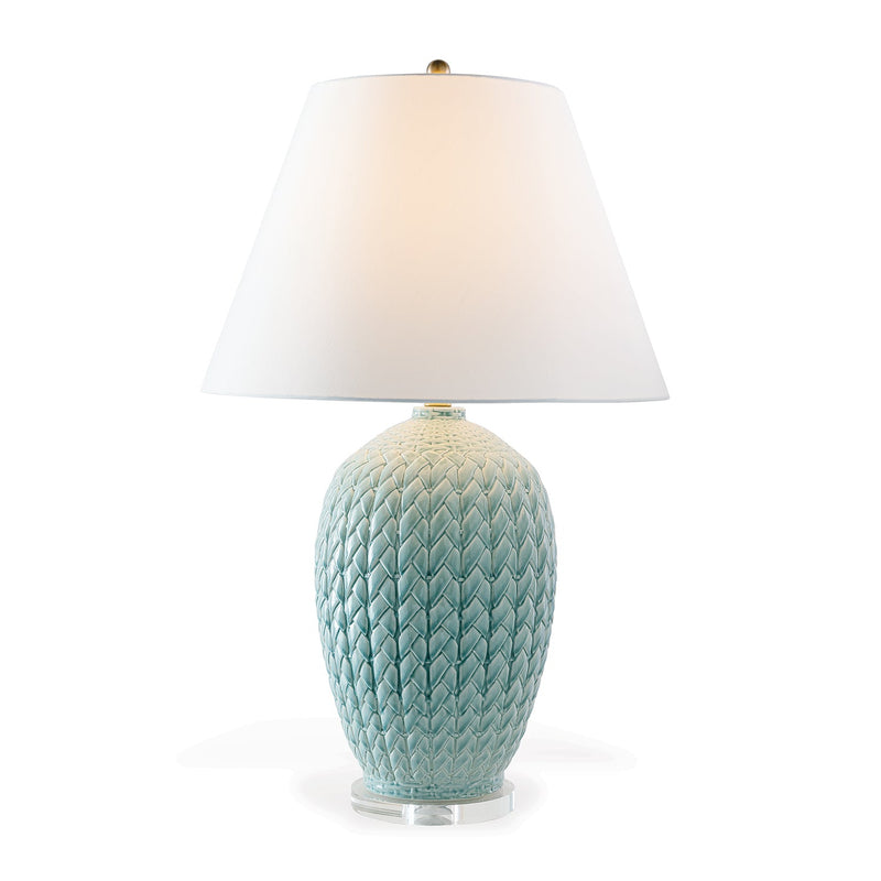 Naples Celadon Table Lamp - BlueJay Avenue