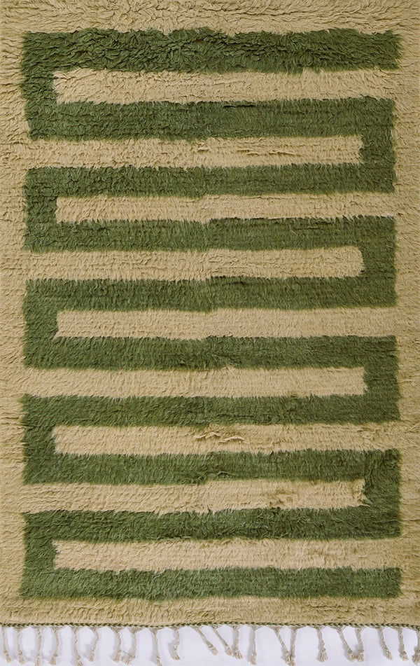Neo Green Shag Rug - BlueJay Avenue