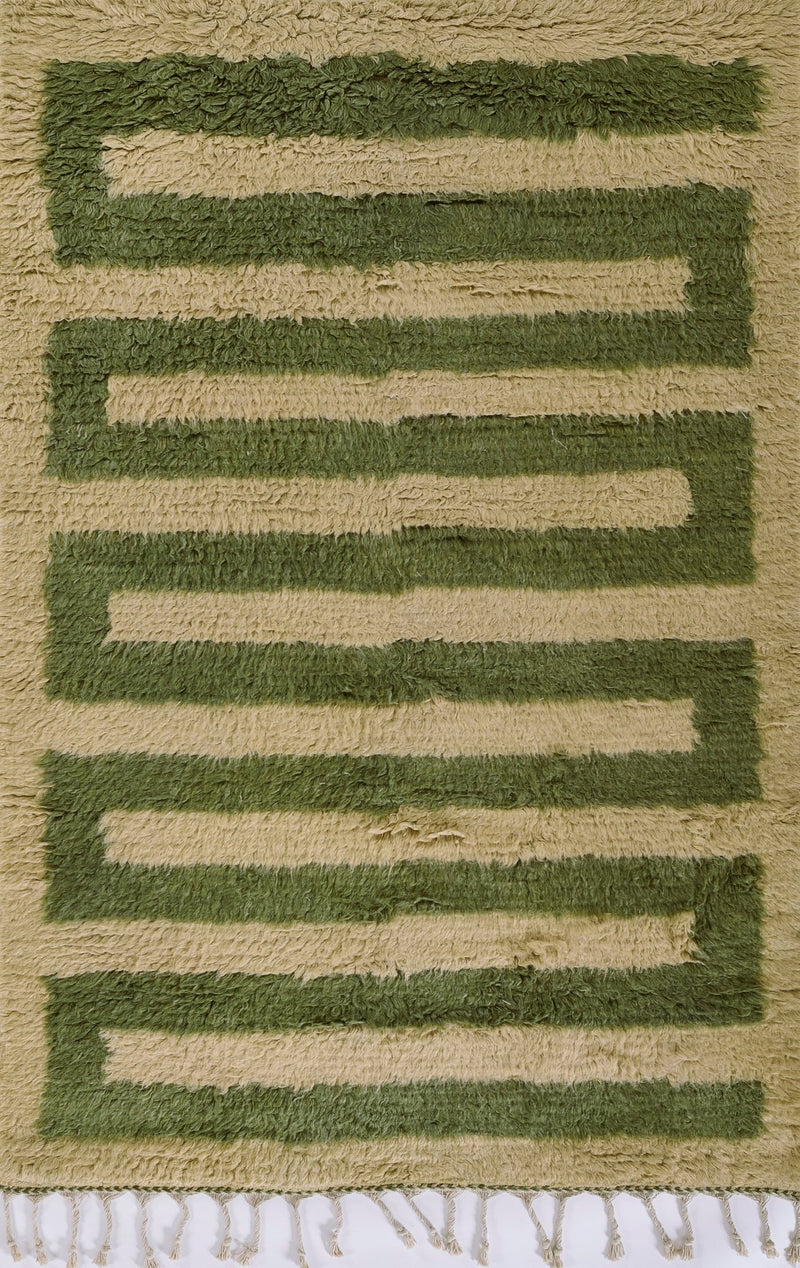 Neo Green Shag Rug - BlueJay Avenue