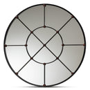 Ohara Modern Black Round Wall Mirror - BlueJay Avenue