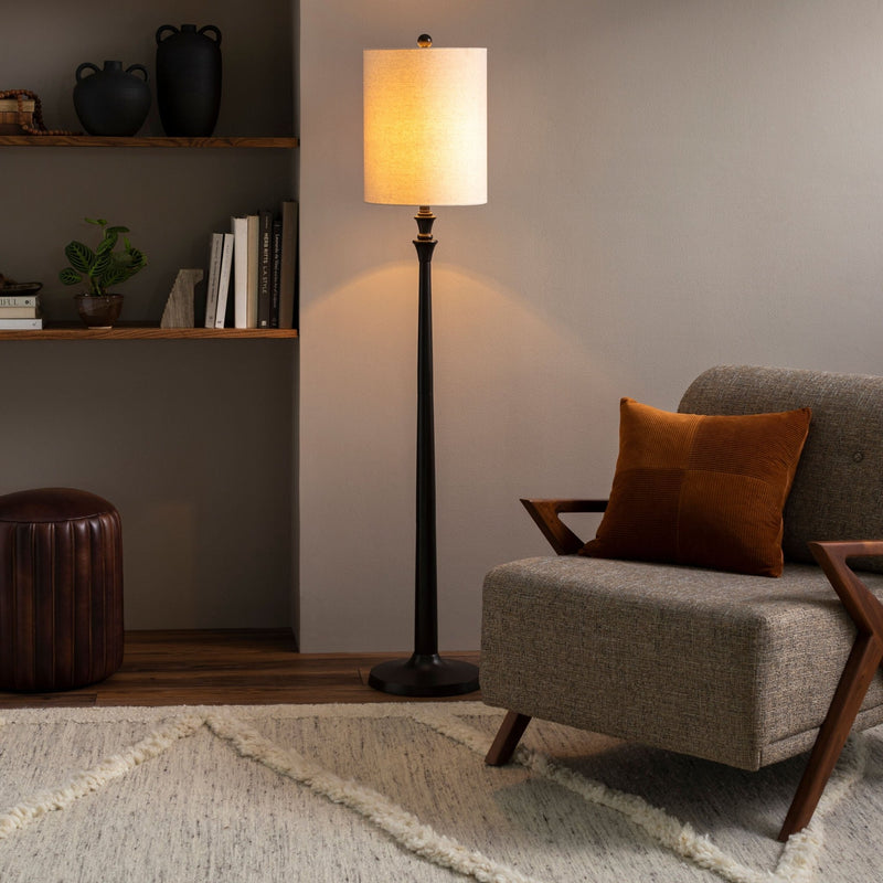 Oliver Avenue Black Floor Lamp - BlueJay Avenue