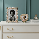Olivia Riegel Bella Heart Gold Floral Crystal Picture Frame - BlueJay Avenue