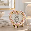 Olivia Riegel Bella Heart Gold Floral Crystal Picture Frame - BlueJay Avenue