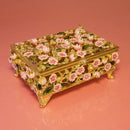 Olivia Riegel Bella Pink Floral Crystal Decorative Box - BlueJay Avenue