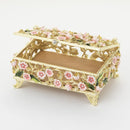Olivia Riegel Bella Pink Floral Crystal Decorative Box - BlueJay Avenue