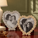 Olivia Riegel Contessa Heart Crystal Picture Frame | Gold & Silver - BlueJay Avenue