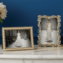 Olivia Riegel Crystal & Pearl Picture Frame | Luxury Gold 5x7 Photo Frame - BlueJay Avenue