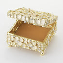 Olivia Riegel Dogwood Gold & Ivory Crystal Decorative Box - BlueJay Avenue