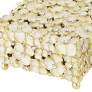 Olivia Riegel Dogwood Gold & Ivory Crystal Decorative Box - BlueJay Avenue