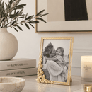 Olivia Riegel Evelyn 5x7 Gold Floral Crystal Picture Frame - BlueJay Avenue