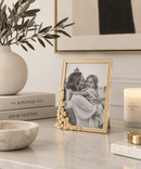 Olivia Riegel Evelyn 5x7 Gold Floral Crystal Picture Frame - BlueJay Avenue