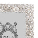 Olivia Riegel Everleigh Crystal Floral Picture Frame – Gold or Silver - BlueJay Avenue