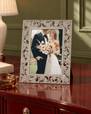 Olivia Riegel Flora Silver Crystal Picture Frame, 8x10 - BlueJay Avenue