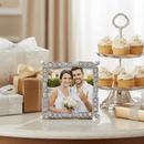 Olivia Riegel Madison Silver Crystal & Pearl Picture Frame, 3.5x3.5 - BlueJay Avenue