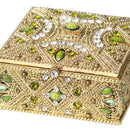 Olivia Riegel Maureen Gold & Green Crystal Decorative Box - BlueJay Avenue