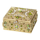 Olivia Riegel Maureen Gold & Green Crystal Decorative Box - BlueJay Avenue