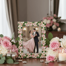 Olivia Riegel Valencia Royale Crystal 5x7 Gold Picture Frame - BlueJay Avenue