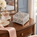 Olivia Riegel Windsor Large Silver Crystal Decorative Box - BlueJay Avenue