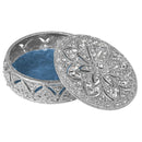 Olivia Riegel Windsor Round Crystal Decorative Box – Gold or Silver - BlueJay Avenue