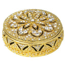 Olivia Riegel Windsor Round Crystal Decorative Box – Gold or Silver - BlueJay Avenue