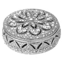 Olivia Riegel Windsor Round Crystal Decorative Box – Gold or Silver - BlueJay Avenue