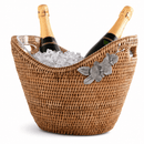 Orchids Hand Woven Rattan Champagne Ice Tub - BlueJay Avenue