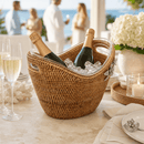 Orchids Hand Woven Rattan Champagne Ice Tub - BlueJay Avenue