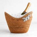 Orchids Hand Woven Rattan Champagne Ice Tub - BlueJay Avenue