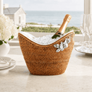 Orchids Hand Woven Rattan Champagne Ice Tub - BlueJay Avenue