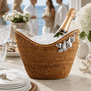 Orchids Hand Woven Rattan Champagne Ice Tub - BlueJay Avenue