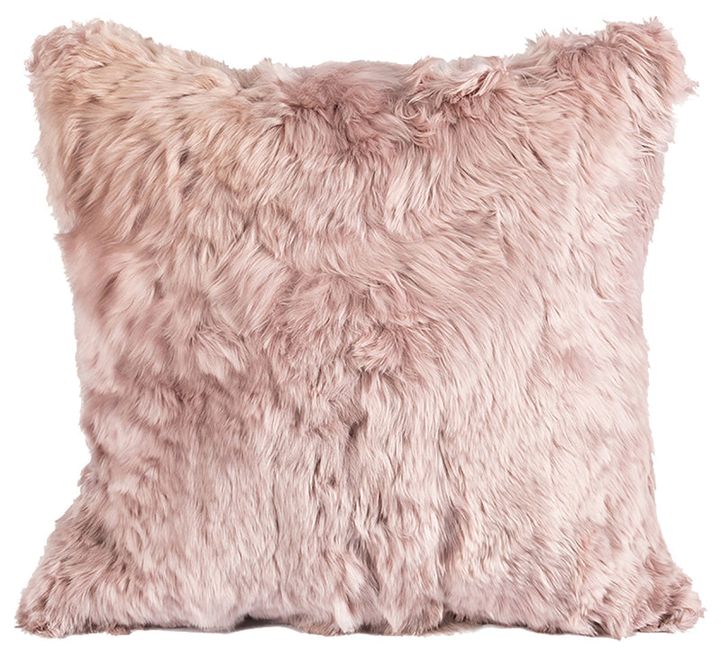Original Fur Alpaca Pillow with Insert, Primrose, 11" x 22" & 20" - BlueJay Avenue