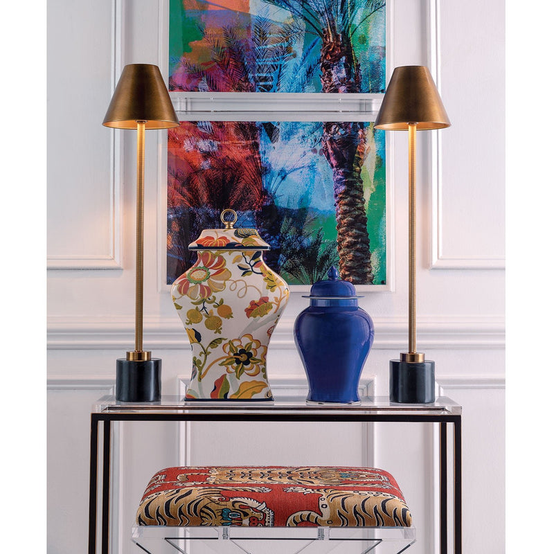 Parliament Brass Buffet Lamps, Set of 2 - BlueJay Avenue