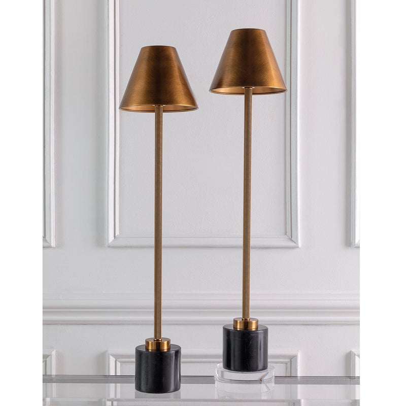 Parliament Brass Buffet Lamps, Set of 2 - BlueJay Avenue