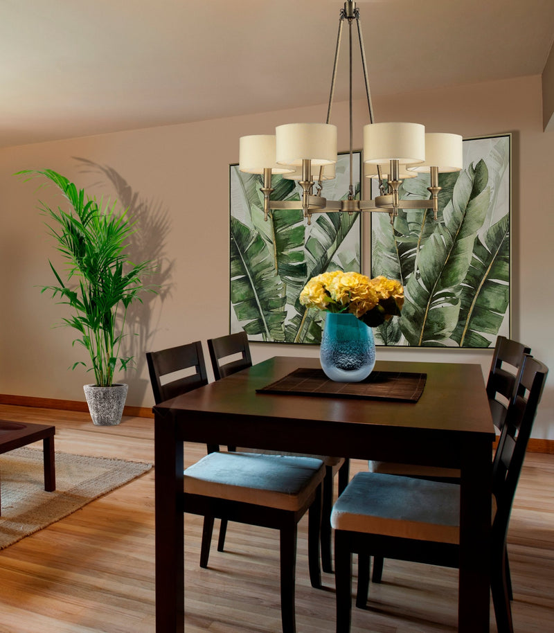 Pembroke 6 - Light Gold Chandelier - BlueJay Avenue