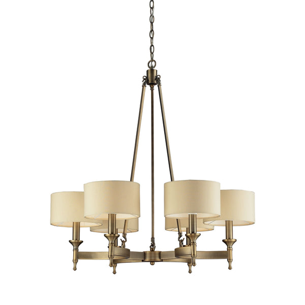Pembroke 6 - Light Gold Chandelier - BlueJay Avenue